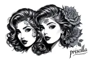 priscilla tattoo design idea