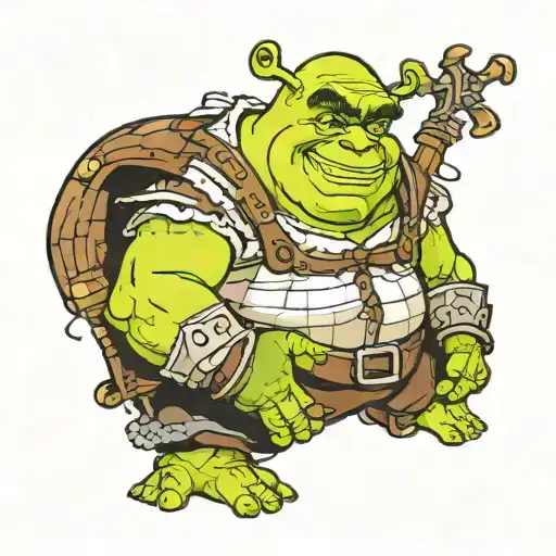 Shrek tattoo design idea