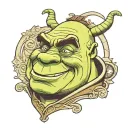 Shrek tattoo design idea