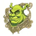 Shrek tattoo design idea