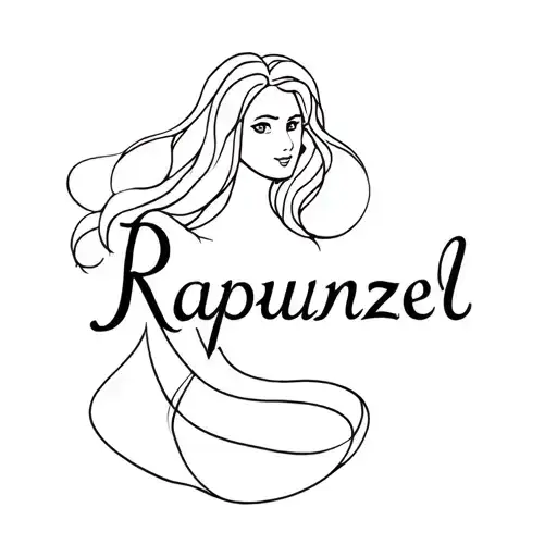 Rapunzel tattoo design idea