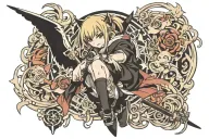 anime character tattoo design idea