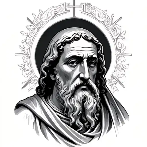 st peter tattoo design idea