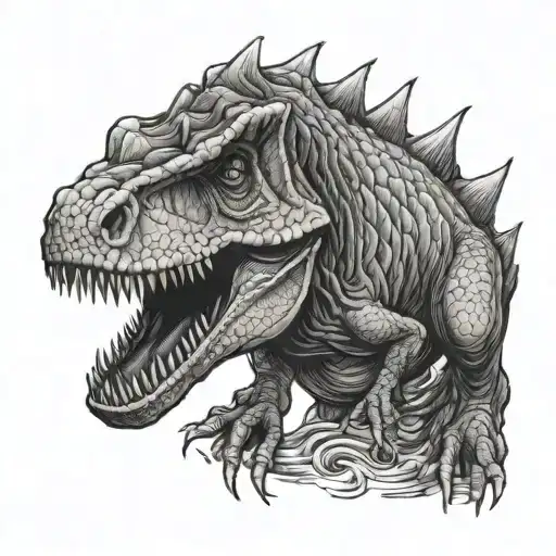 dinosaur tattoo design idea