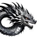 Dragon Mandala tattoo design idea