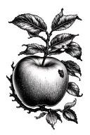 Apple Tree Intertwined With Pecan Tree Tattoo design tattoo design idea