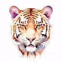Tiger full body tattoo design idea