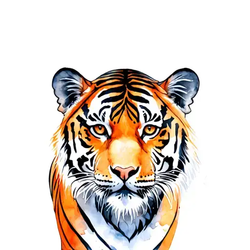 Tiger full body tattoo design idea