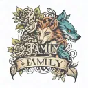Family is Everything tattoo design idea