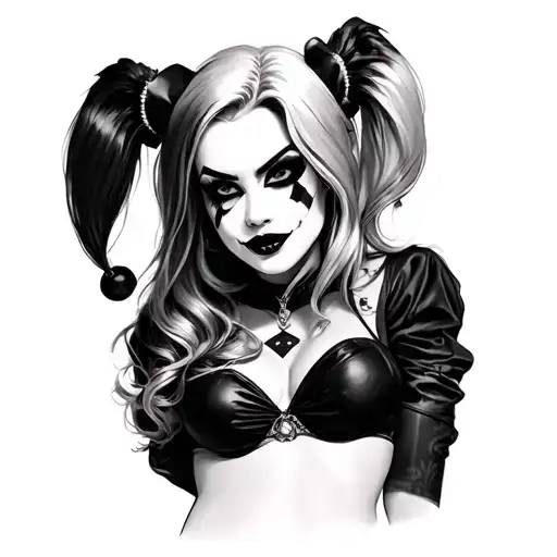 Harley Quinn tattoo design idea