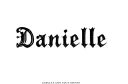 "Danielle " tattoo design idea