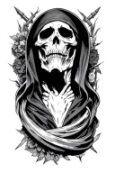 tattoo to match my grim reaper  tattoo design idea