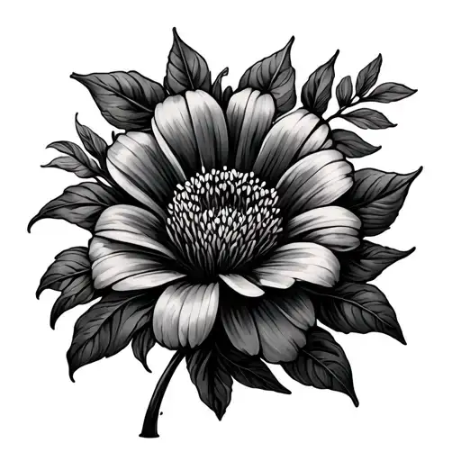 January, February, March, August, October and November birth flower tattoo tattoo design idea