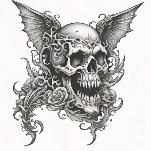 Hells Paradise tattoo design idea