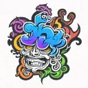 Emotion tattoo design idea