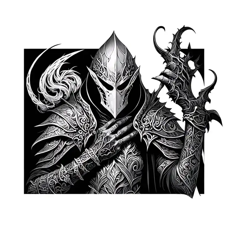 Artorias Dark souls tattoo design idea