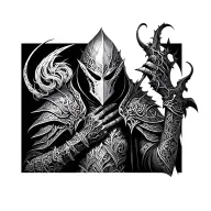 Artorias Dark souls tattoo design idea