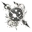 A celestial design featuring constellations and galaxies, symbolizing the vastness of the universe and the infinite possibilities of life tattoo design idea