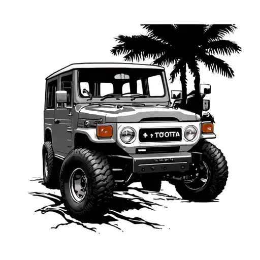 Toyota 78 Land Cruiser tattoo design tattoo design idea