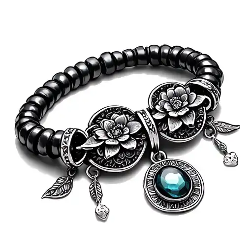 Charm Bracelet tattoo design idea