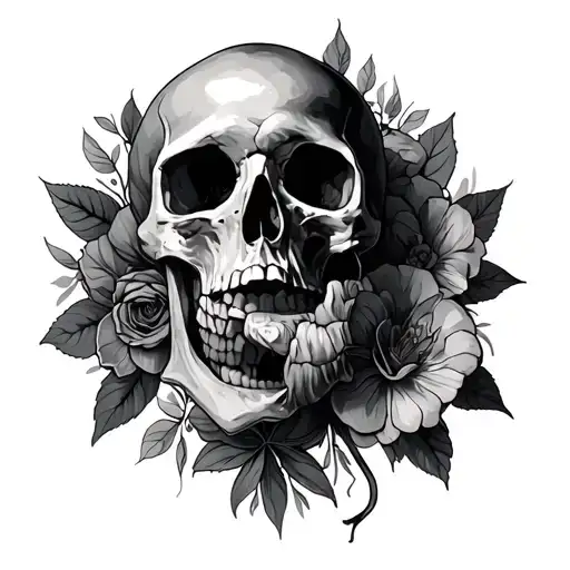 Memento Mori Memento Vivere tattoo design idea
