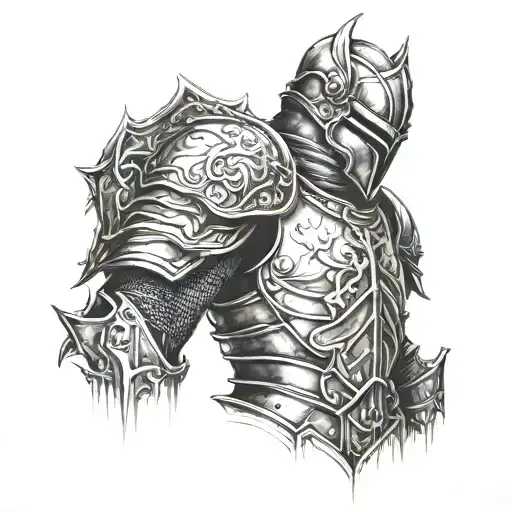 kNight armor arm tattoo tattoo design idea