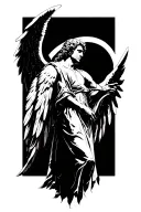arch angel michael tattoo design idea