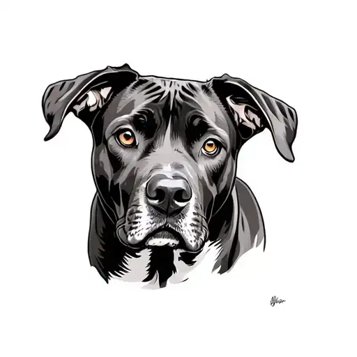 Rhodesian Ridgeback tattoo design idea