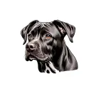 Rhodesian Ridgeback tattoo design idea