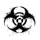 biohazard symbol tattoo design idea
