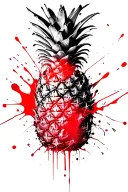 pineapple tattoo design idea