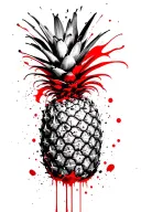 pineapple tattoo design idea