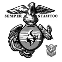 Semper Fi tattoo design idea