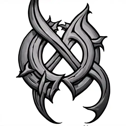 Bind Runes tattoo design idea