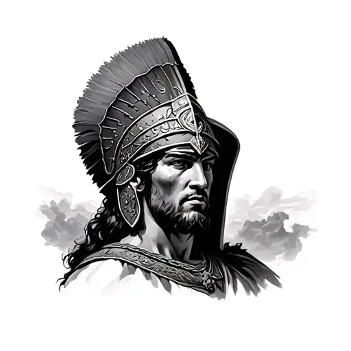 Roman Centurion tattoo design idea