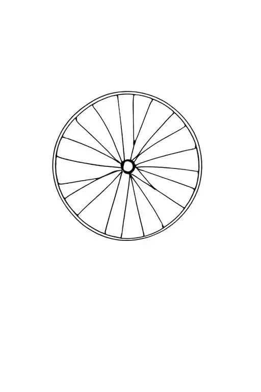 small race bike wheel tattoo design idea