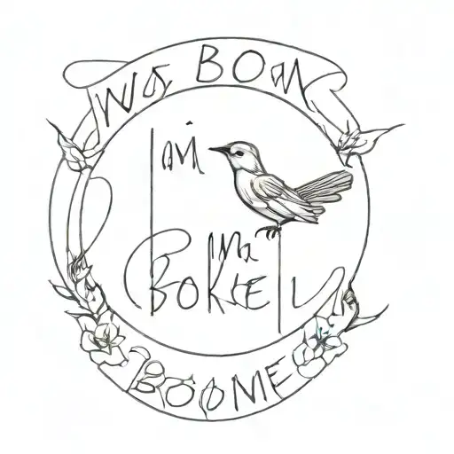i was born in a broken home but that doesn't mean i am broken too tattoo design idea