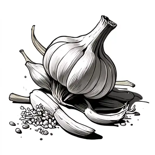 Garlic Cream tattoo design idea