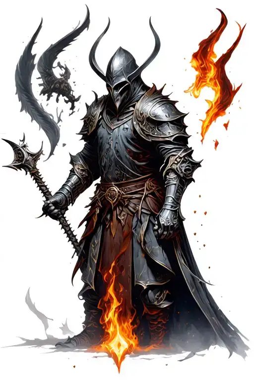 dark souls tattoo design idea