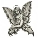 nirvana in utero tattoo design idea