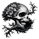 poison tree tattoo design idea