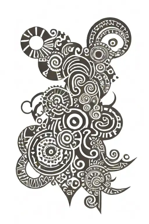 African tribal patterns tattoo design idea