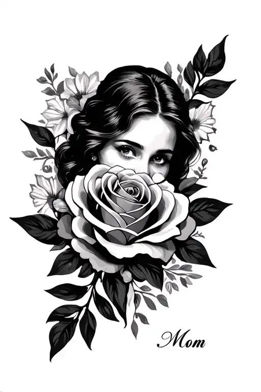 Memorial Mom tattoo design idea
