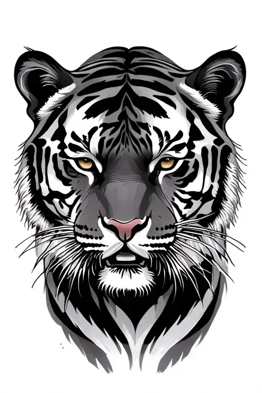 Tiger tattoo design idea