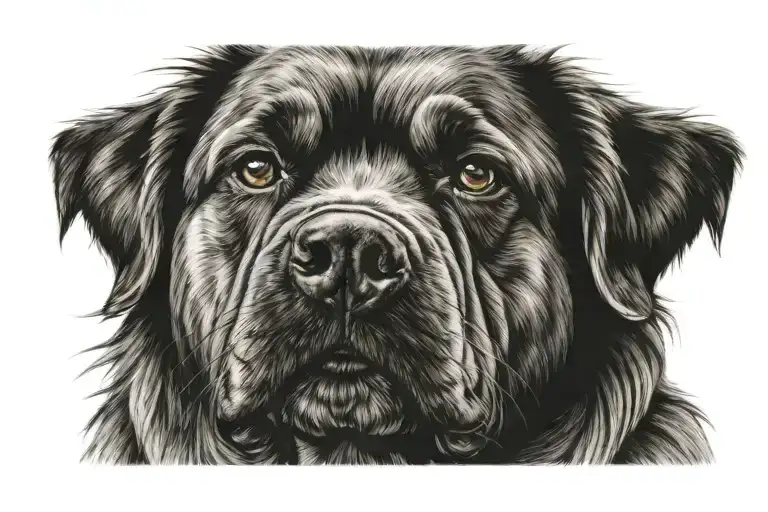 dog breed tattoo design idea
