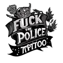 Fuck The Police tattoo design idea