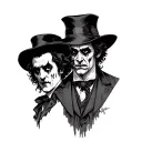 dr Jekyll and Mr Hyde tattoo design idea