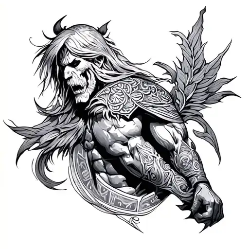 Tyr tattoo design idea