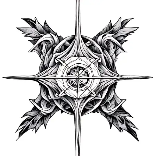 Hexagrams of pure translation tattoo design idea