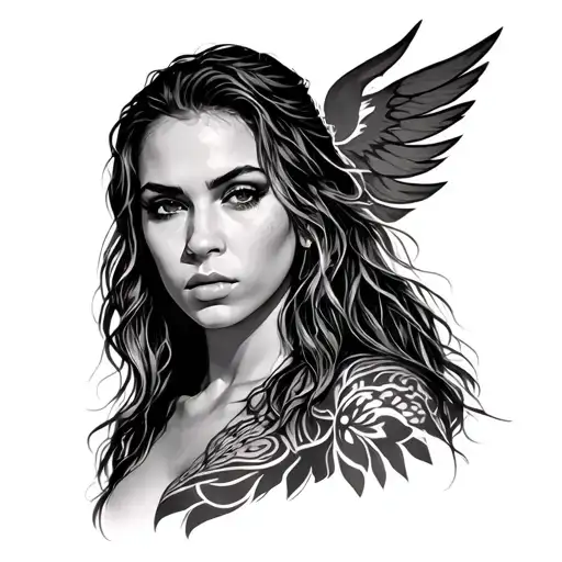 Rhea Ripley tattoo design idea